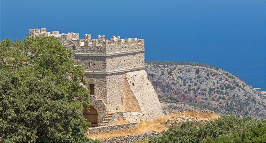 Fortified Monastery of Christ Photodoti, north of the village of Danakos near Filoti
